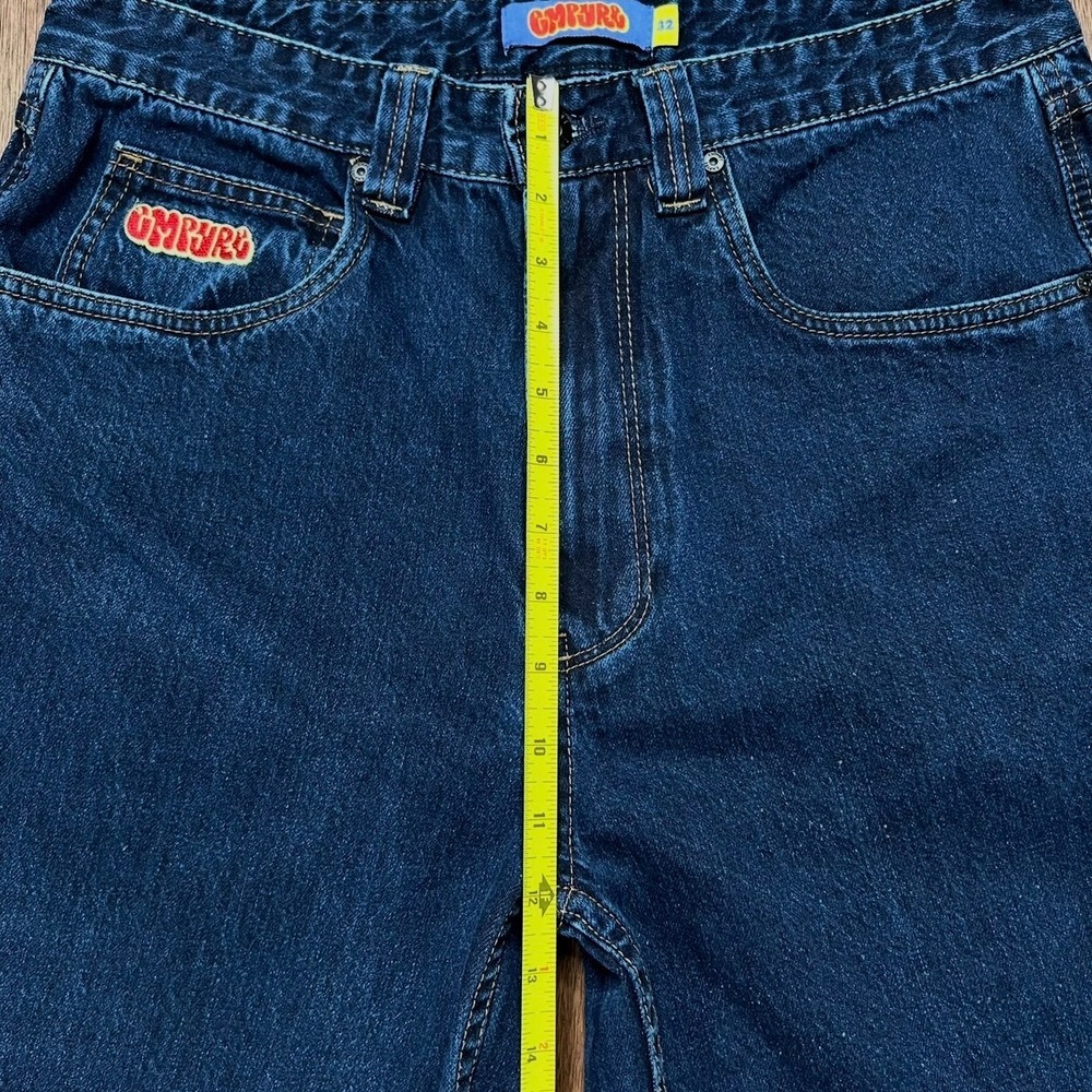 Empyre Relaxed Fit Skate Jeans 32 Dark Wash Blue Denim Double Knee 100 Cotton - Picture 6 of 11